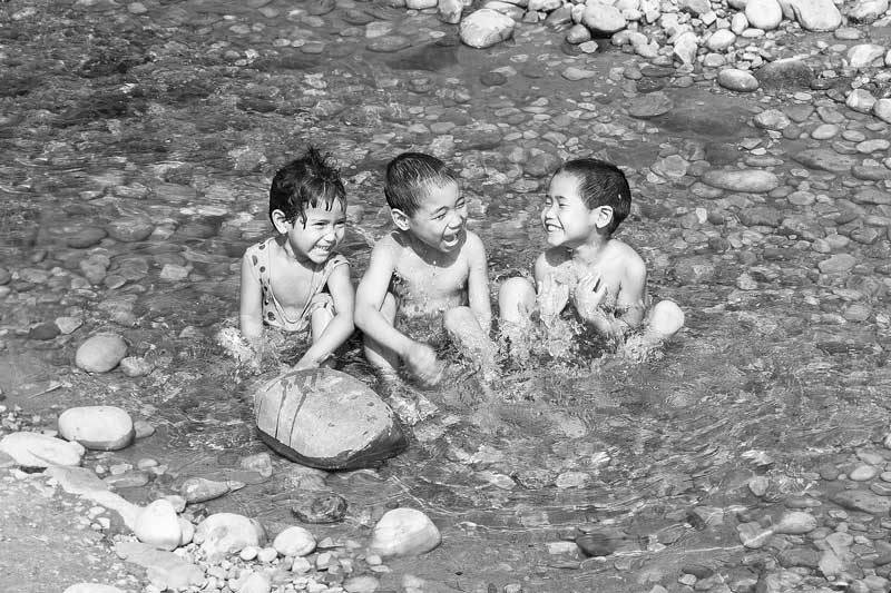 Water for Recreation and Enjoyment - in Siang river, East Siang district, Arunachal Pradesh